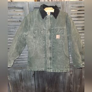 Carhartt C26 MOS Green Jacket w/ Black Collar Men's Medium